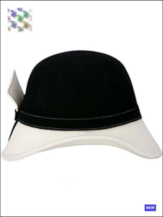 Wool Felt Fedora Hat with Bow Bowler Derby Church Wedding Cocktail Party main image 6